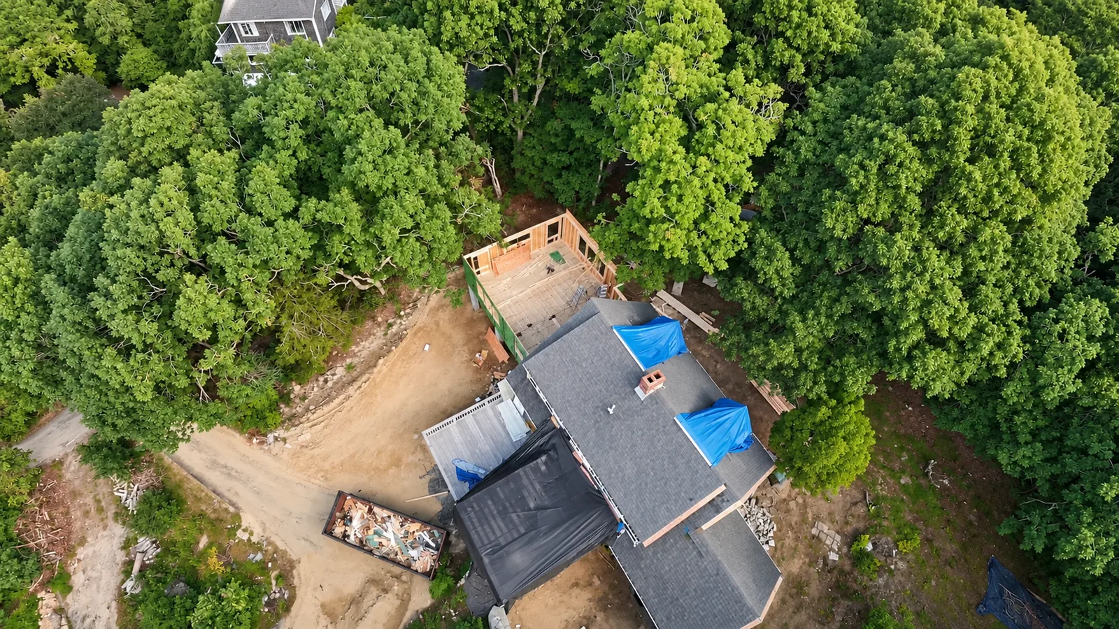 Second-floor framing — Home Addition on the South Shore, MA