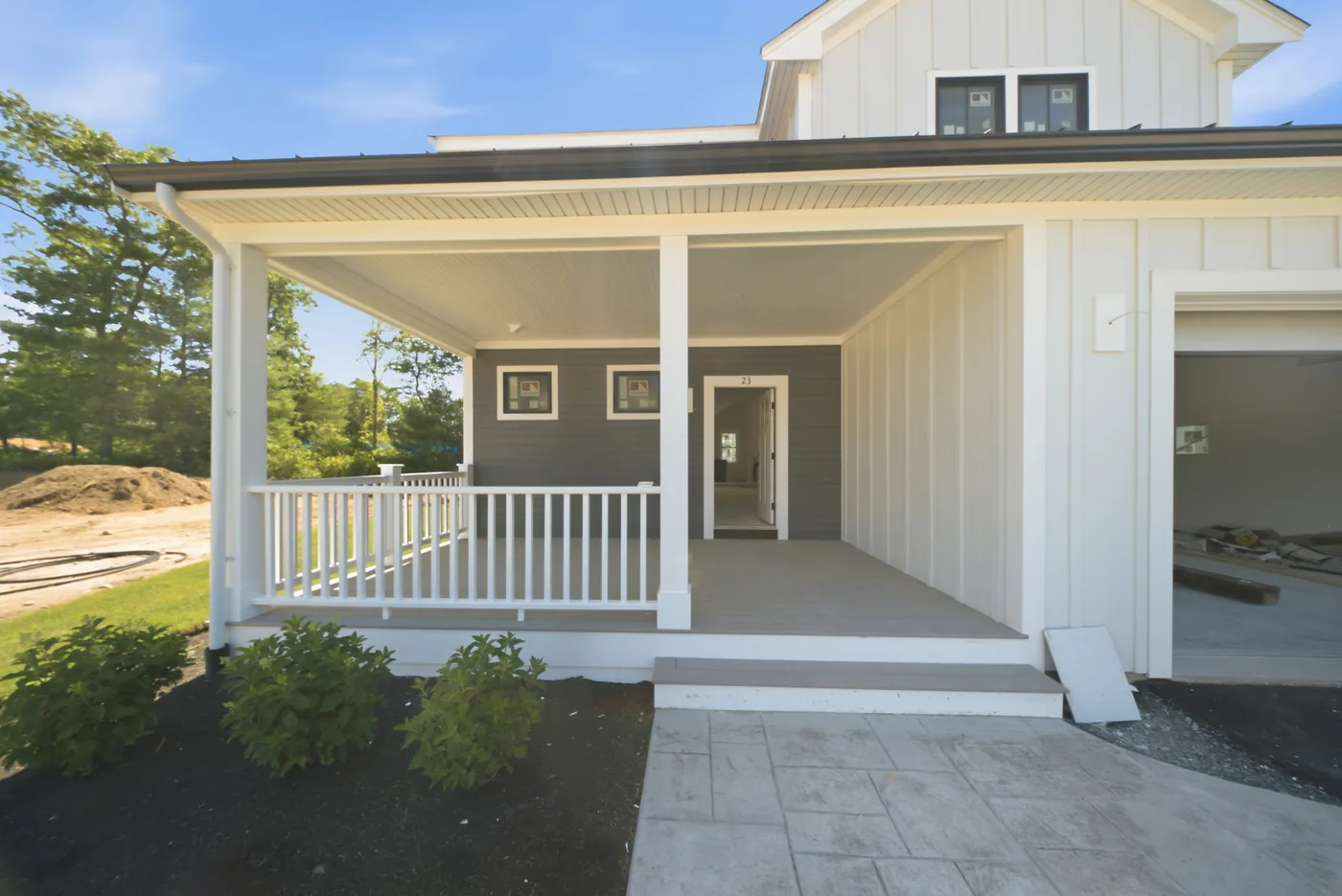 Detached accessory dwelling unit under construction